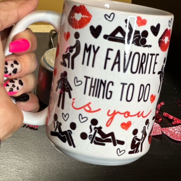 Hand Crafted My Favorite Thing to Do Sublimated 15oz Mug - Picture 3 of 7